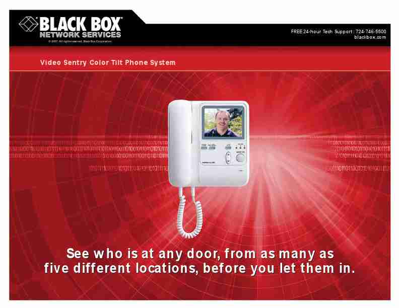 Black Box Telephone Video Sentry Color Tilt Phone System-page_pdf